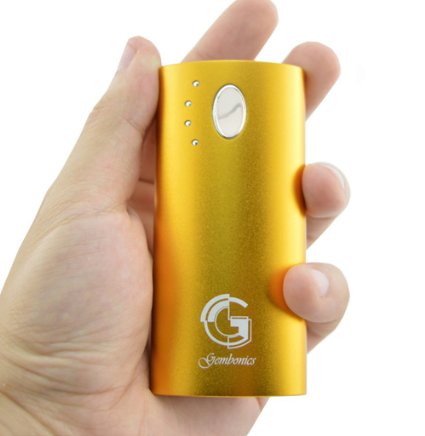 Portable Charger 6000mAh - External Battery Power Bank from Gembonics for iPhone 6 5s 5c; iPad Air 2 mini 3; Samsung Galaxy S6 S5 S4; Note, Nexus, HTC, Motorola, Nokia, PS Vita, Gopro and more (Gold)
