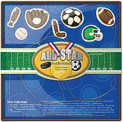 Fox Run All Star Sports Cookie Cutter Set