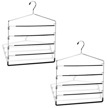 Organize It All (2 Pack) 5-Tier Swing Arm Slack Rack (1302W-6)