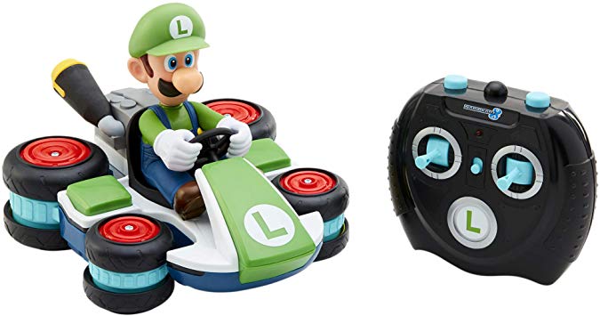 Nintendo Mario Kart 8 Luigi Mini Anti-Gravity Rc Racer 2.4Ghz, with Full Function Steering Create 360 Spins, Whiles & Drift!Up to 100'. Range - for Kids Ages 4