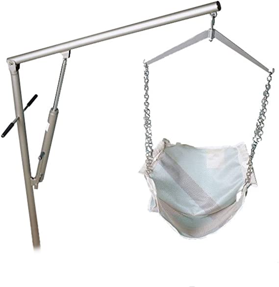 Classic Pool Lift- Includes Bonus Sling - 360 Degree Swivel, Extension Arm, Hydraulic Power, 400 lbs Weight Capacity