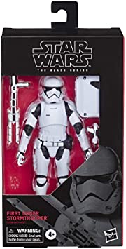 Star Wars The Black Series First Order Stormtrooper Toy 6" Scale The Last Jedi Collectible Action Figure, 4 & Up