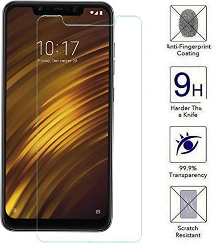 Abstruse Full Screen 9H Full Coverage HD Tempered Glass for Poco F1 (1 Pack, Transparent)