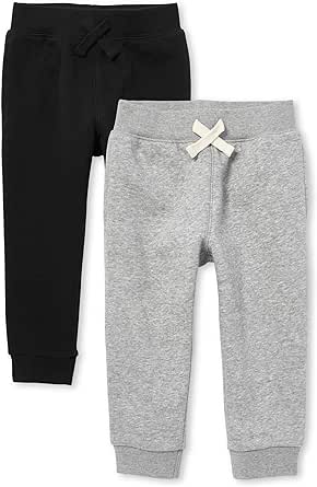 The Children's Place baby boys Active Fleece Jogger Pants 2 Pack