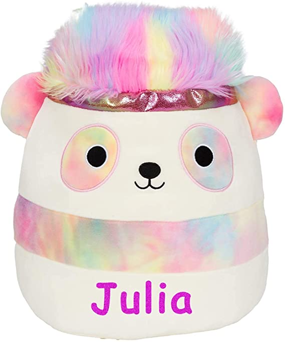 Customized Squishmallow Original Kellytoy 8" Rainbow Panda Create Your Own Super Soft Plush Toy Stuffed Animal Pet Pillow Gift Holiday Christmas