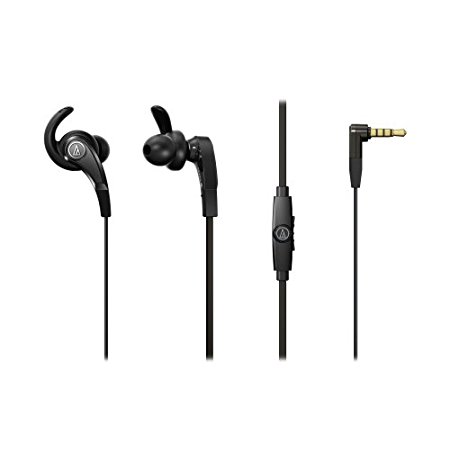 Audio Technica ATH-CKX9iS SonicFuel In-Ear Headphones with In-Line Mic and Control-Black