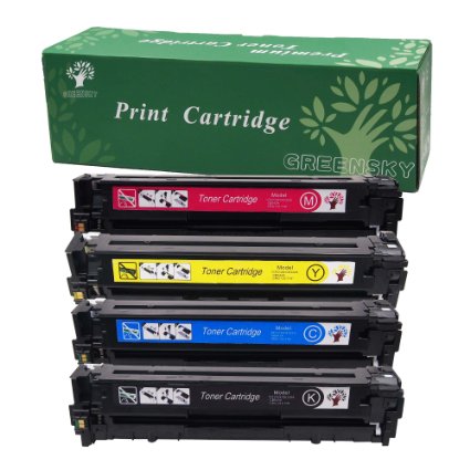 GREENSKY 4 Packs 1CF210X 1CF211A1CF212A1CF213ACompatible HP 131A Toner Cartridge For Hp Laserjet Pro 200 Color M251 M276 Toner Printer