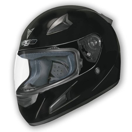 Vega X888 Full Face Helmet (Gloss Black, X-Small)