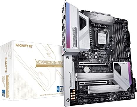 GIGABYTE Z490 Vision G (Intel LGA1200/Z490/ATX/2xM.2/Realtek ALC1220-VB/Intel LAN/SATA 6Gb/s/USB 3.2 Gen 2/SLI Support/HDMI/Motherboard)