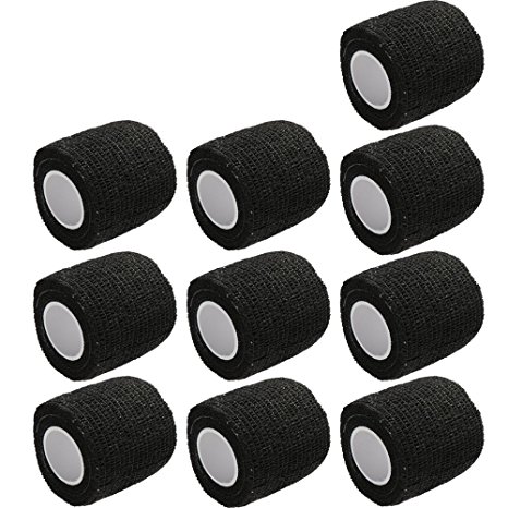 E Support 2 Inches X 5 Yards Self Adherent Cohesive Wrap Bandages Strong Elastic First Aid Tape for Wrist Ankle Pack of 10