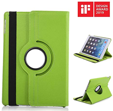 BGWIRELESS Apple iPad 2/3/4 Case 360-Degree Rotating Case Smart Stand Military Grade Drop- Safe Protection, Secure Closure, Anti-Scratch, Durable, Water Resistant Padded Exterior Shell-Black