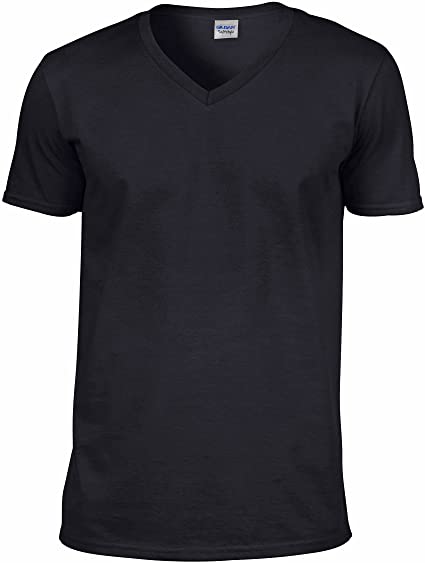 Gildan Mens Soft Style V-Neck Short Sleeve T-Shirt