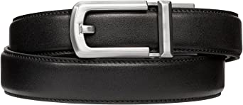 KORE Slim Full-Grain Leather Track Belts | “Ignite” Alloy Buckle