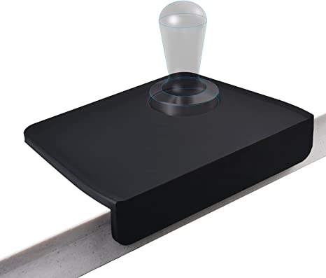 Espresso Corner Tamping Mat, SANTOW Silicone Coffee Tamper Mat with Tamper Holders