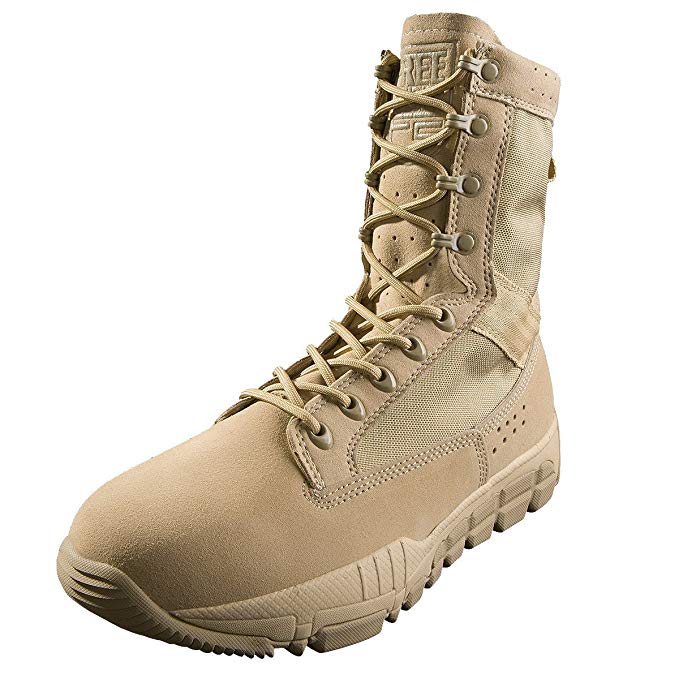 FREE SOLDIER Men's Outdoor Ultralight Breathable Desert Boots Military Tactical Duty Work Boot Hiking Hunting Boots