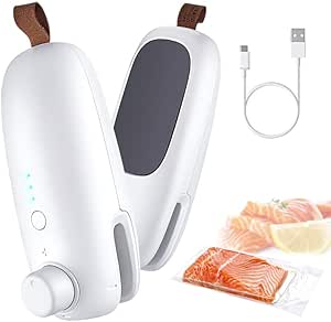 Mini Scelleur, Soudeuse Sac Plastique, 2 en 1 Portable Plastique Thermoscelleuse Machine Sous Vide Alimentaire Scellant Portable pour les Sacs Scelleuse Alimentaire