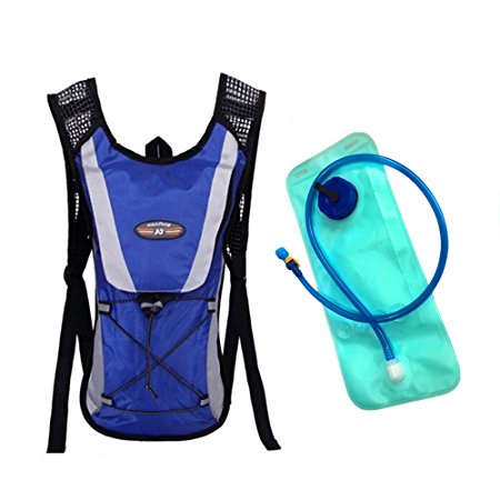 IFLYING Hydration Pack Water Rucksack Backpack Bladder Bag Hiking Climbing Pouch With 2L Hydration Bladder