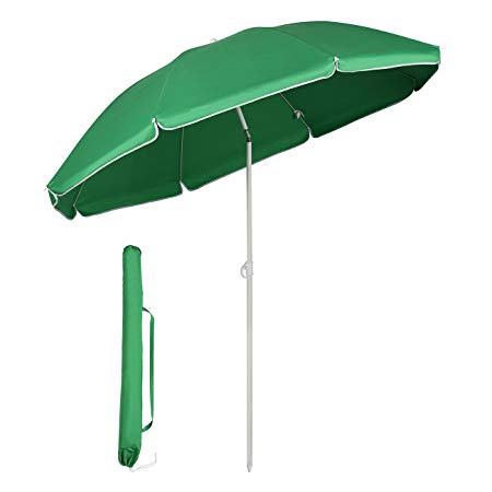 Sekey Parasol Ø 160 cm Round Cantilever Parasol Patio Umbrella Garden Parasol Green UV20   Sun Protection
