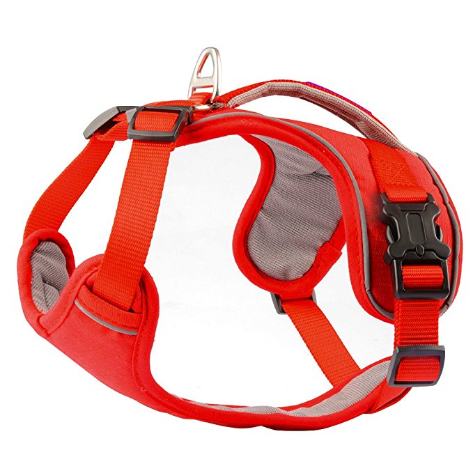 PetLoft Dog Harness, Soft Sponge Padded Neck/Chest Adjustable Dog Harness Pet Harness with Back Handle