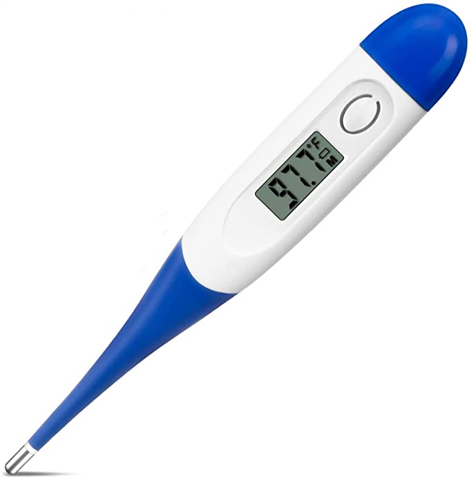 Digital Thermometer, Forehead, Rectal and Armpit Thermometer with 1 Sec Fast Reading, for Baby, Elders and Adults, Surface of Objects
