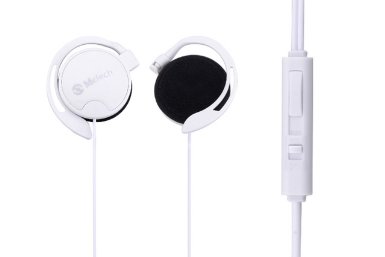 EarbudsMiclech Earphones Universal Stereo Bass Headphones Earphones Earbuds with Microphone with 35mm Jack White
