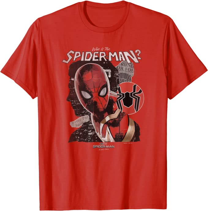 Marvel Spider-Man No Way Home Who Is Spider-Man? T-Shirt