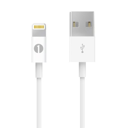 [Apple MFI Certified] 1Byone Lightning to USB Cable 3.28ft (1M) for iPhone 6/6s, 6/6s Plus, iPhone 5/5s/5c, iPad with Retina display, iPad mini, iPad Air, iPad Pro,iPod nano 7th Gen and iPod touch 5th Generation-1-Year Limited Warranty