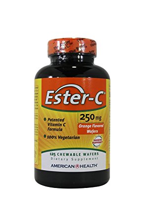 American Health Products - Ester C, 250 mg, 125 chewable wafers