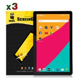TabSuit Dragon Touch X10 Screen Protector Ultra-Clear of High Definition HD-3 Pack for Dragon Touch X10 Android Tablet
