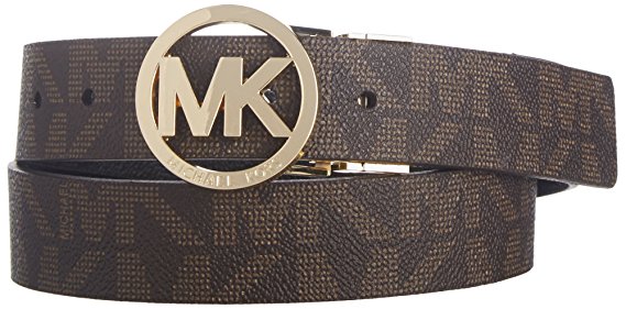 Michael Kors Mk Signature Monogram Belt and Buckle Reversible