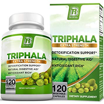 BRI Nutrition Triphala - 1000mg Veggie Himalaya Triphala Pure Extract Plus - 60 Day Supply - 120ct Veggie Capsules