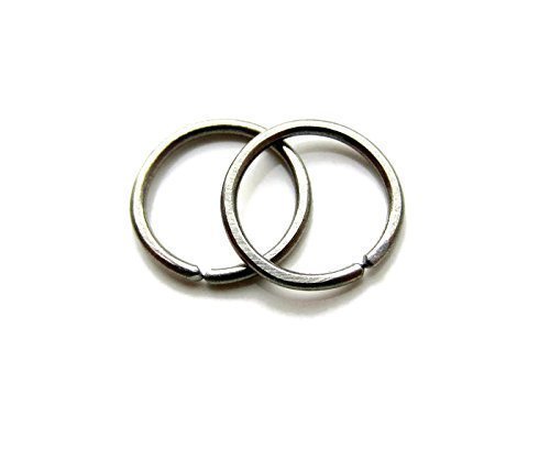 Nickel Free Niobium Hoop Ring Earrings for Extremely Sensitive Ear Small Size 8mm One Pair