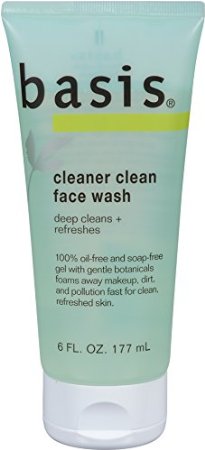 Basis Cleaner Clean Face Wash, 6 Ounce Tube (Pack of 4)