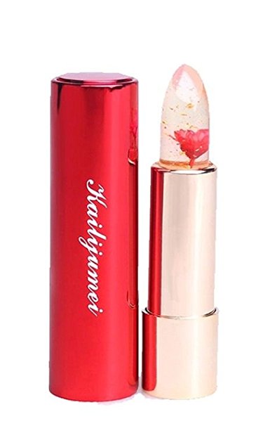 Kailijumei Moisturizer Lipsticks Magic Colour Temperature Change Flower Jelly Lipstick (Flame Red)