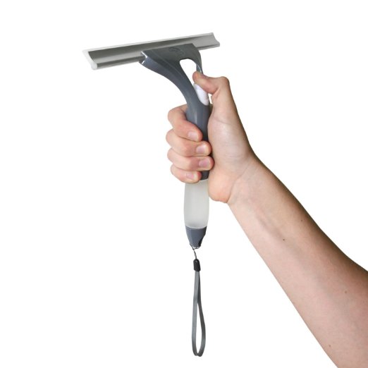 Squeegee with Built in Pump Spray Bottle