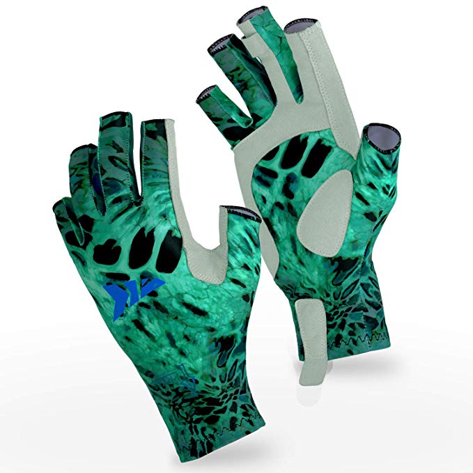 KastKing Sol Armis Sun Gloves UPF50  Fishing Gloves UV Protection Gloves Sun Protection Gloves Men Women for Outdoor, Kayaking, Rowing
