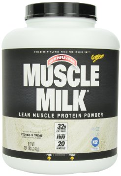 Cytosport - Muscle Milk Lean Muscle Protein Powder, Cookies N' Creme - 4.94 lbs