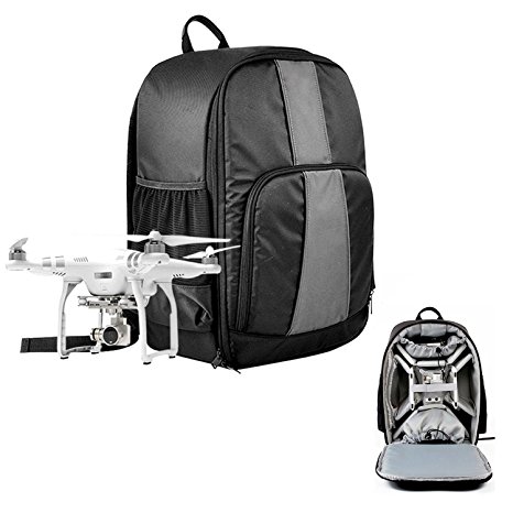 Caden Multi Function Waterproof Universal UAV Drones Backpack Case For Quadcopter Drone and Canon, Nikon,Sony,Olympus,DSLR SLR Cameras,Fit all DJI Phantom 4/ 3/ 2 Series,GoPro Cameras