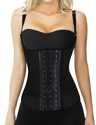 EKouaer Womens Latex Sport Girdle Waist Training Corset Waist Shaper Faja Vest