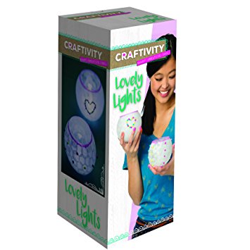 CRAFTIVITY Lovely Lights Craft Kit - Makes 3 Decoupage Tea Light Lanterns