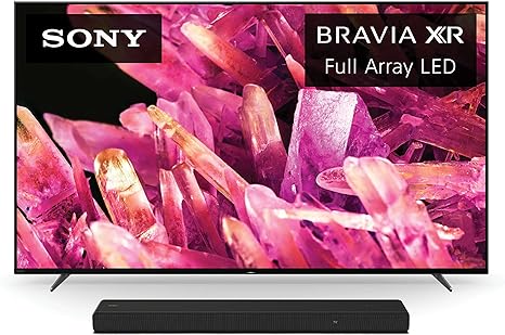 Sony 65 Inch 4K Ultra HD TV X90K Series: BRAVIA XR Full Array LED Smart Google TV with Dolby Vision HDR and Exclusive Features for The Playstation® 5 XR65X90K- 2022 ModelwithSony HT-A3000