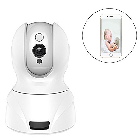 1080P WiFi Security Camera, Wireless Baby Monitor,Pet Camera w/ 2 Way Audio Talkback Pan Tilt Night Version Motion Detection,HD Network Webcam for Indoor Outdoor Home Office w/ Smart Phone PC APP