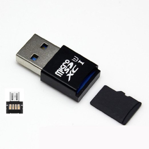 ABC MINI 5Gbps Super Speed USB 30OTG Micro SDSDXC TF Card Reader Adapter