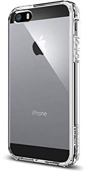 Spigen Ultra Hybrid Case Designed for iPhone 5SE / iPhone 5s / iPhone 5 -Crystal Clear SGP10640