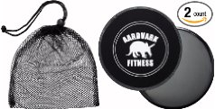 Gliding Discs - Core Sliders for Strength and Stability - Abdominal and Glutes Exercise Slides for Home and Gym Work Out - Works on Carpet and Hardwood Floors by AARDVARK