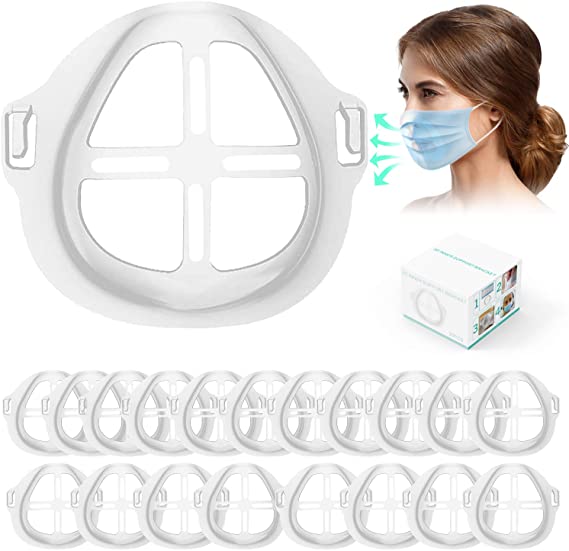 20pcs 3D Mask Bracket, Protect Lipstick Lips - Internal Support Holder Frame Nose Breathing smoothly - DIY Face Mask Accessories