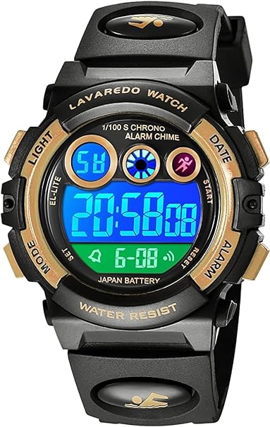 Kids Watch, Digital Watches for Kids Boys Indiglo Sport Chronograph Alarm Clock Watch Gifts for Teens Kids Boys Montre Enfant Garcon