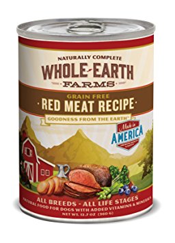 Whole Earth Farms Grain Free Canned Dog Food, 12.7 oz, 12 count
