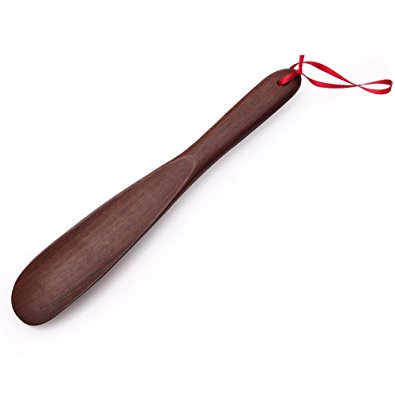 FootFitter Teak Wood Shoe Horn - Swedish Made Hard Wood Shoehorn (LENGTH: 8.9")