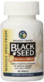 Amazing Herbs Black Seed with High Potency Garlic Capsules 100 Count